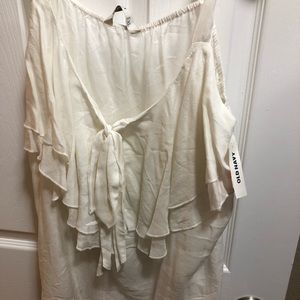 Old Navy Black and Off White Tops